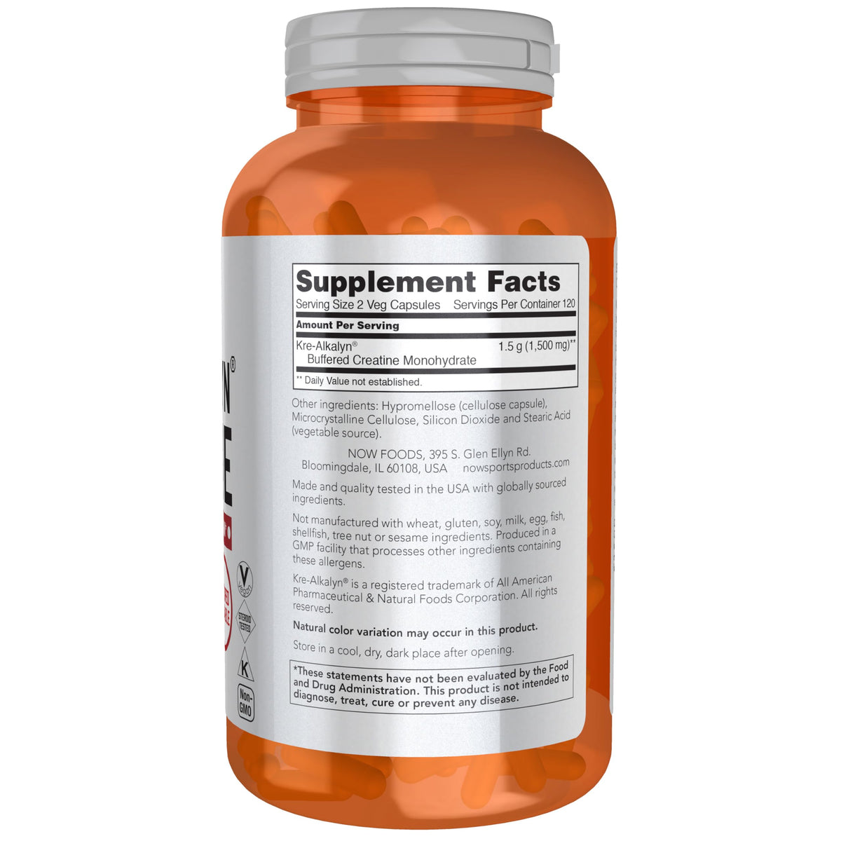 Buffered Creatine 750 mg 240 Caps Q23248