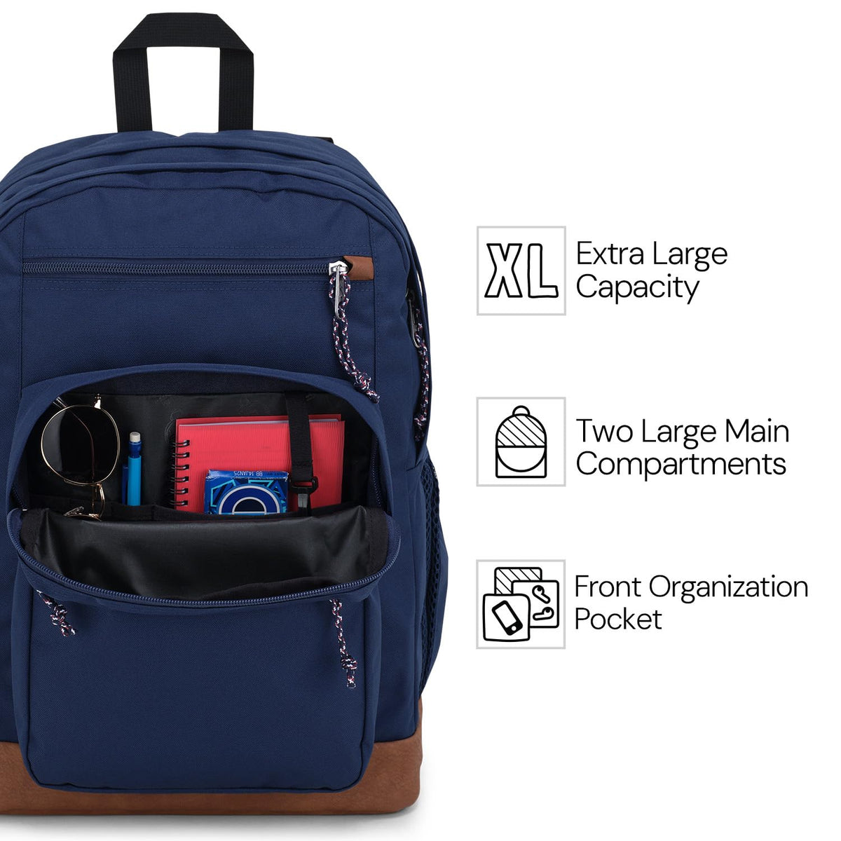Black 15-inch Laptop Backpack with 2 Compartments O96833