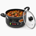 24QT Aluminum Sauce Pot with Glass Lid W408435