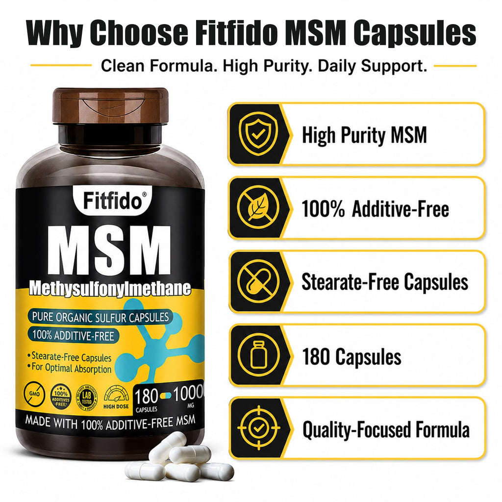 MSM Capsules 1000mg 180 Count V723