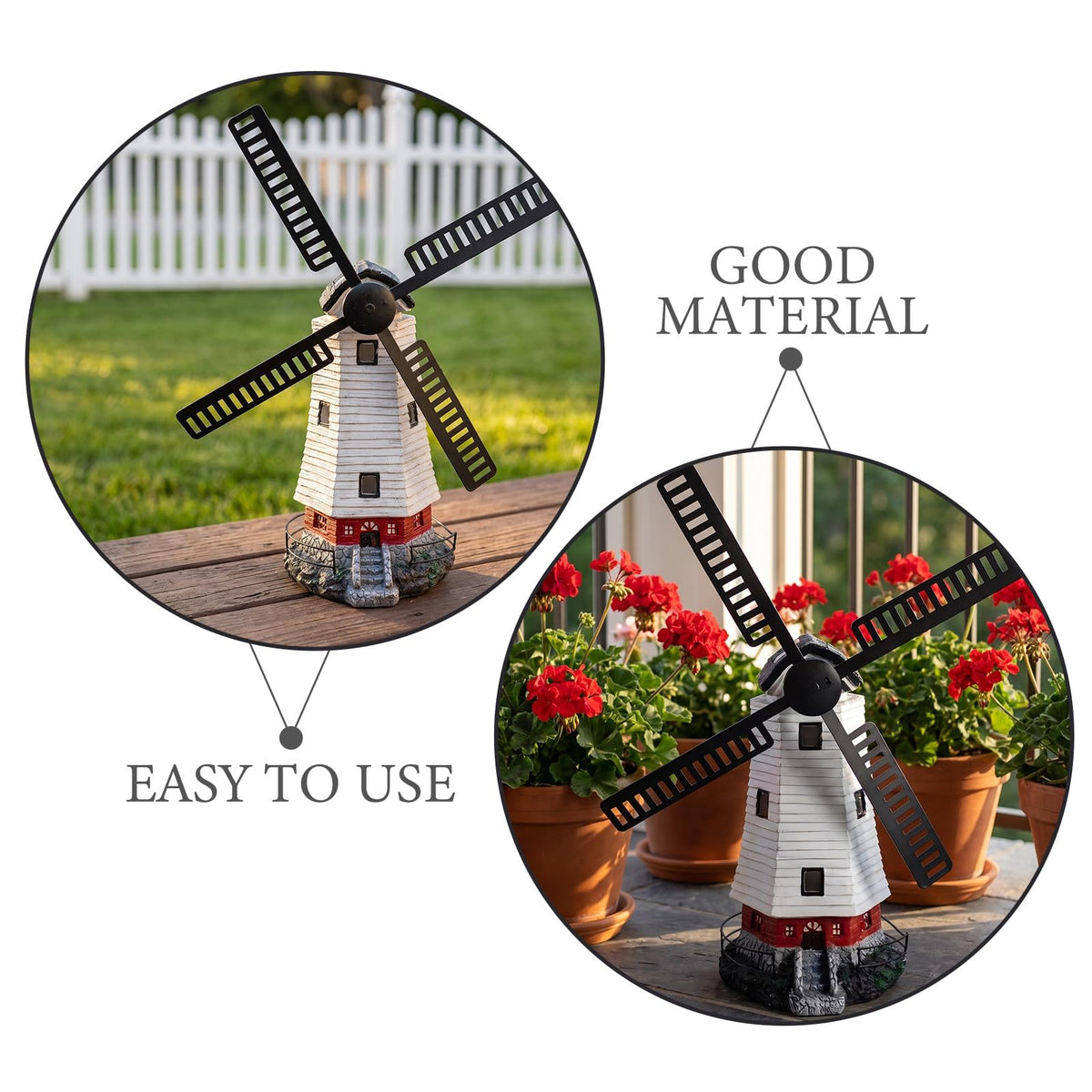 Solar Powered Lighthouse Statue 13 inch U566