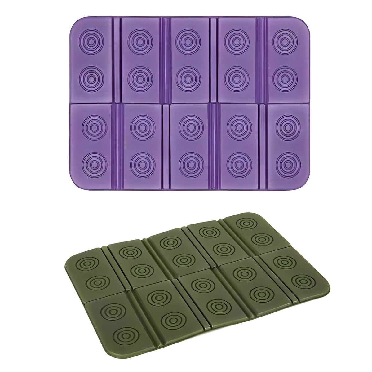 2 Pcs Waterproof Folding Foam Camping Mat Seat Cushion M51199