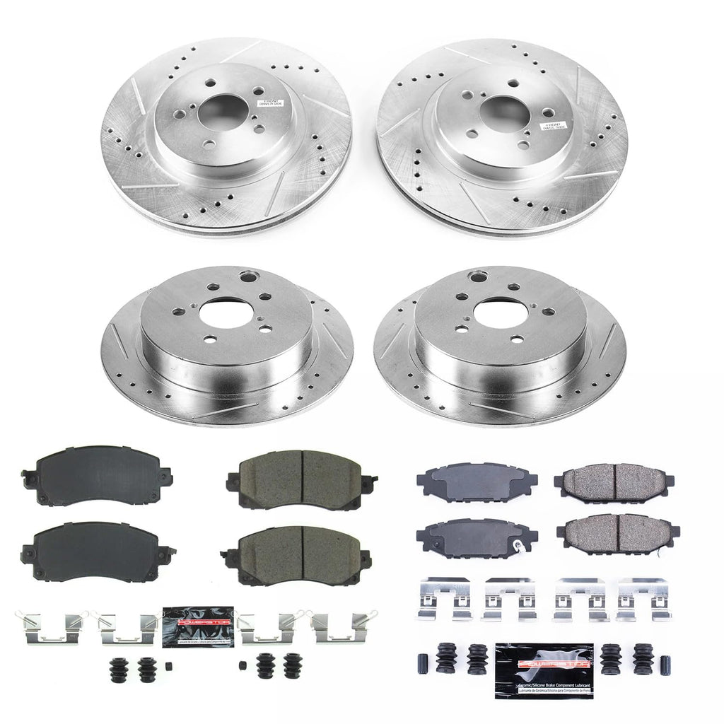Brake Pad & Rotor Kit Front & Rear Z841