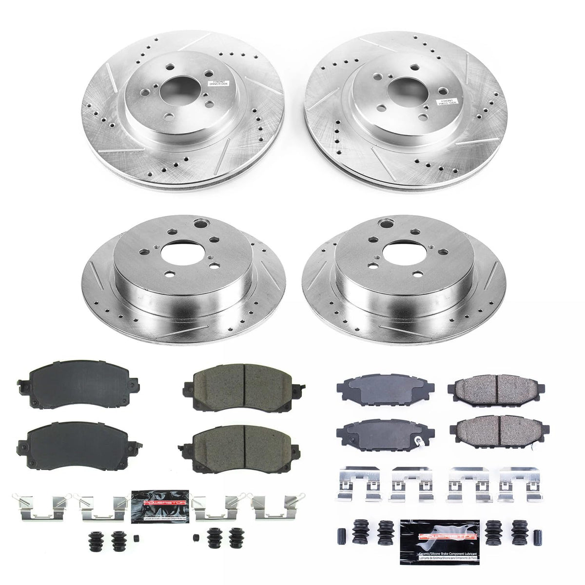 Brake Pad & Rotor Kit Front & Rear Z841