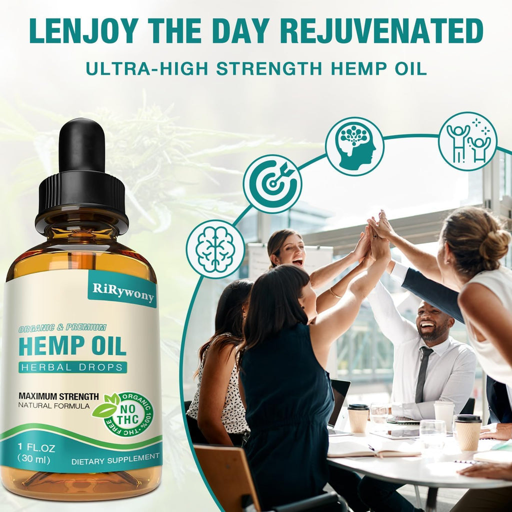 Organic Hemp Oil Drops 3-Pack M611