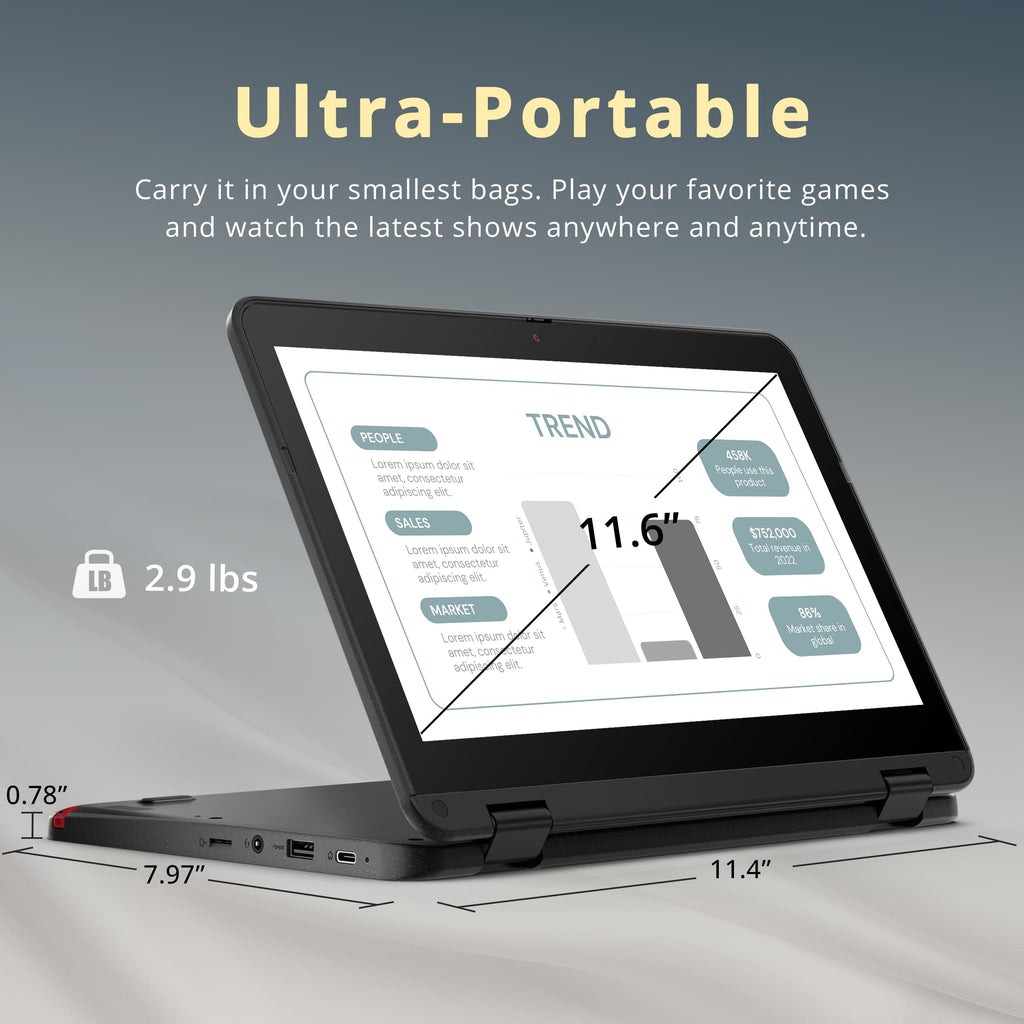 11.6" 2-in-1 Touchscreen Chromebook X75998