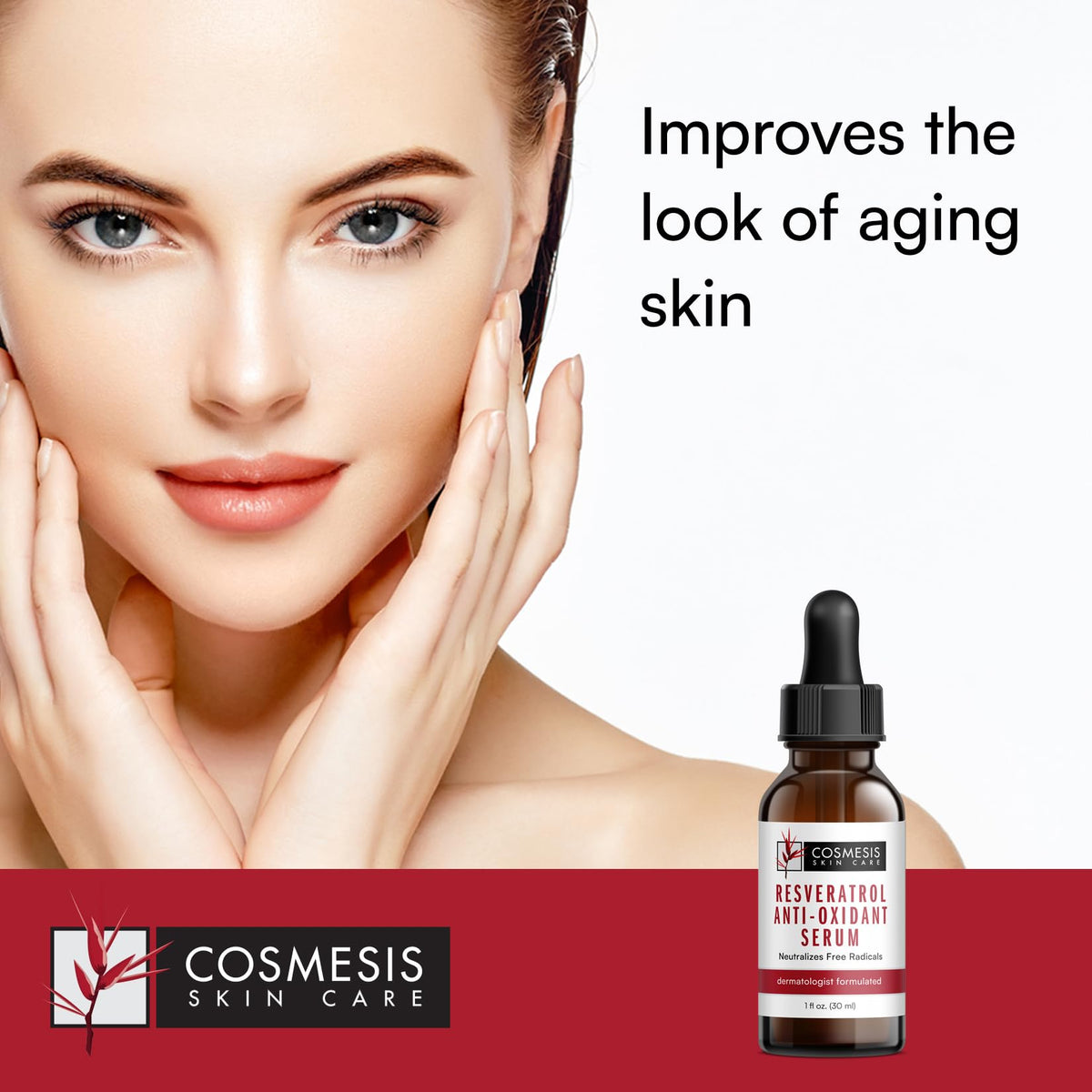 Resveratrol Antioxidant Serum with Tea Polyphenols, 1 fl oz N296531