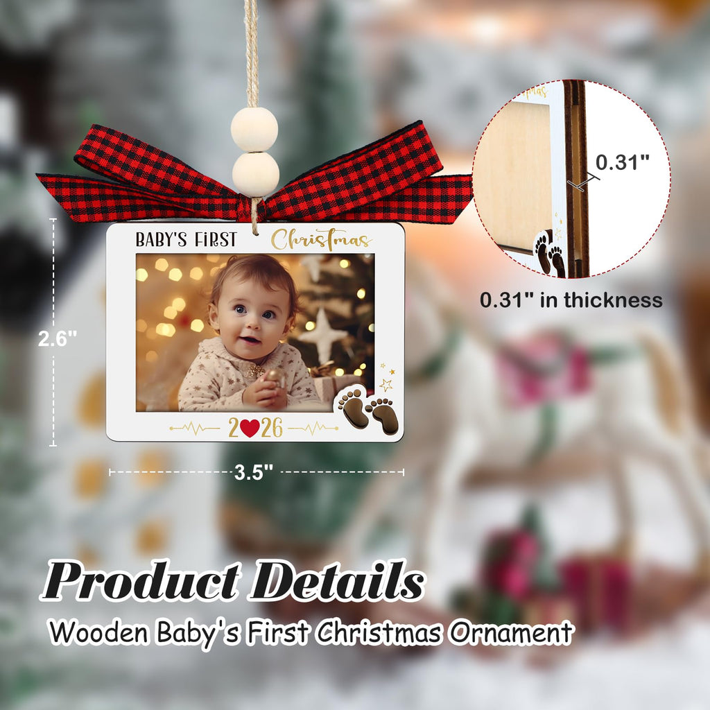 Baby's First Christmas Photo Frame Ornament X138