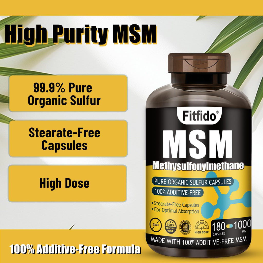 MSM Capsules 1000mg 180 Count V723