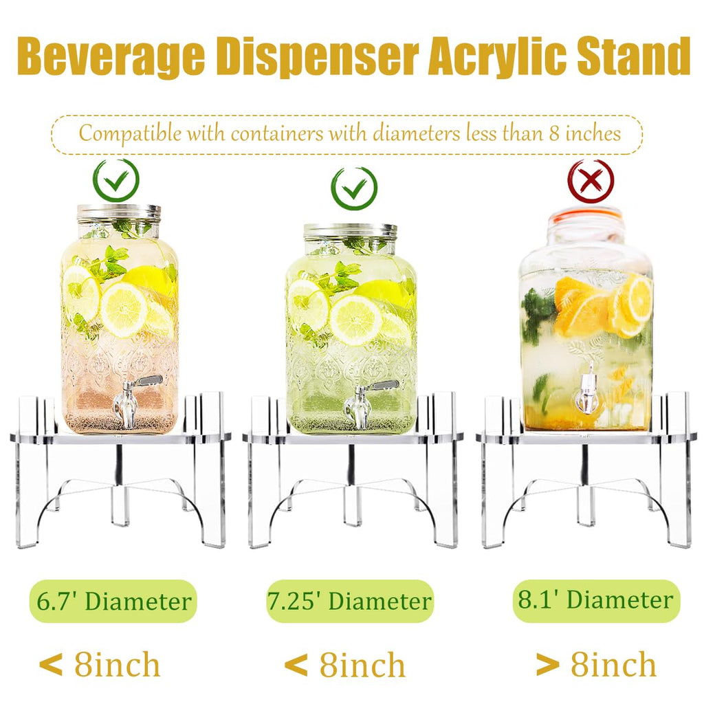 Acrylic Beverage Dispenser Stand E39769