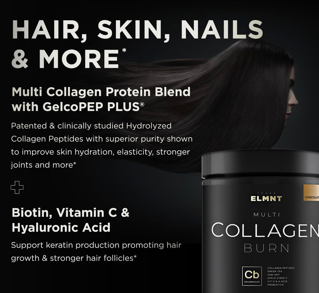 Chocolate Collagen Powder with Probiotics, Hyaluronic Acid & Biotin X2504