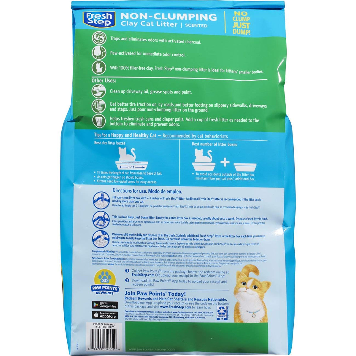 Non Clumping Cat Litter With 7-Day Odor Control, 14 lb. Bag X339