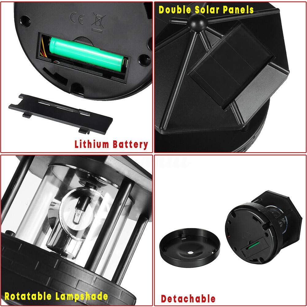 Solar Lighthouse Light with Rotating Beacon Q123
