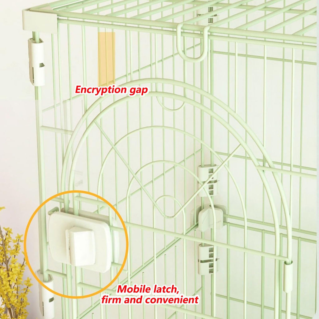 3/4-Tier Wire Cat Cage Playpen Kennel with Hammock D4810