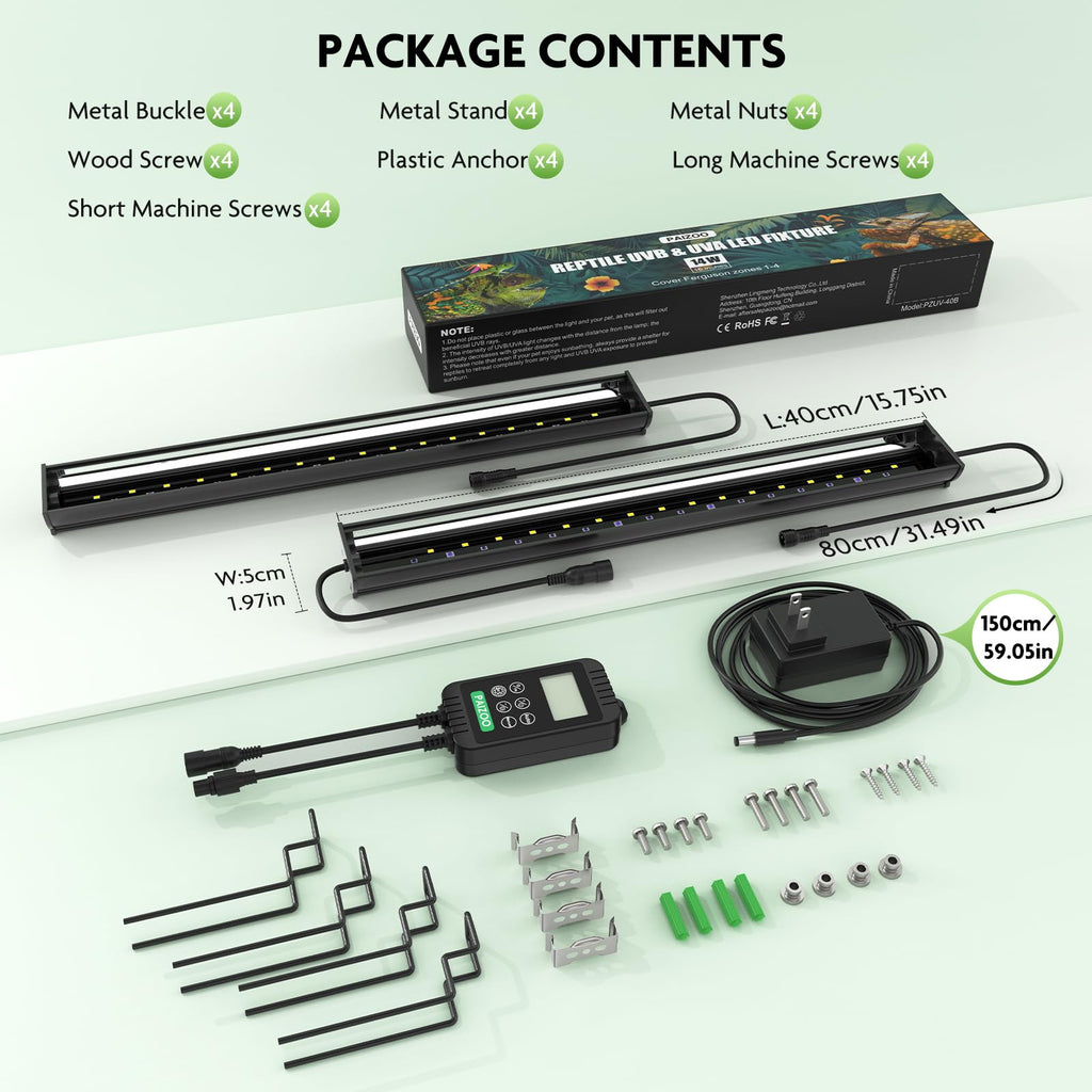 UVB LED Reptile Light Kit V47006