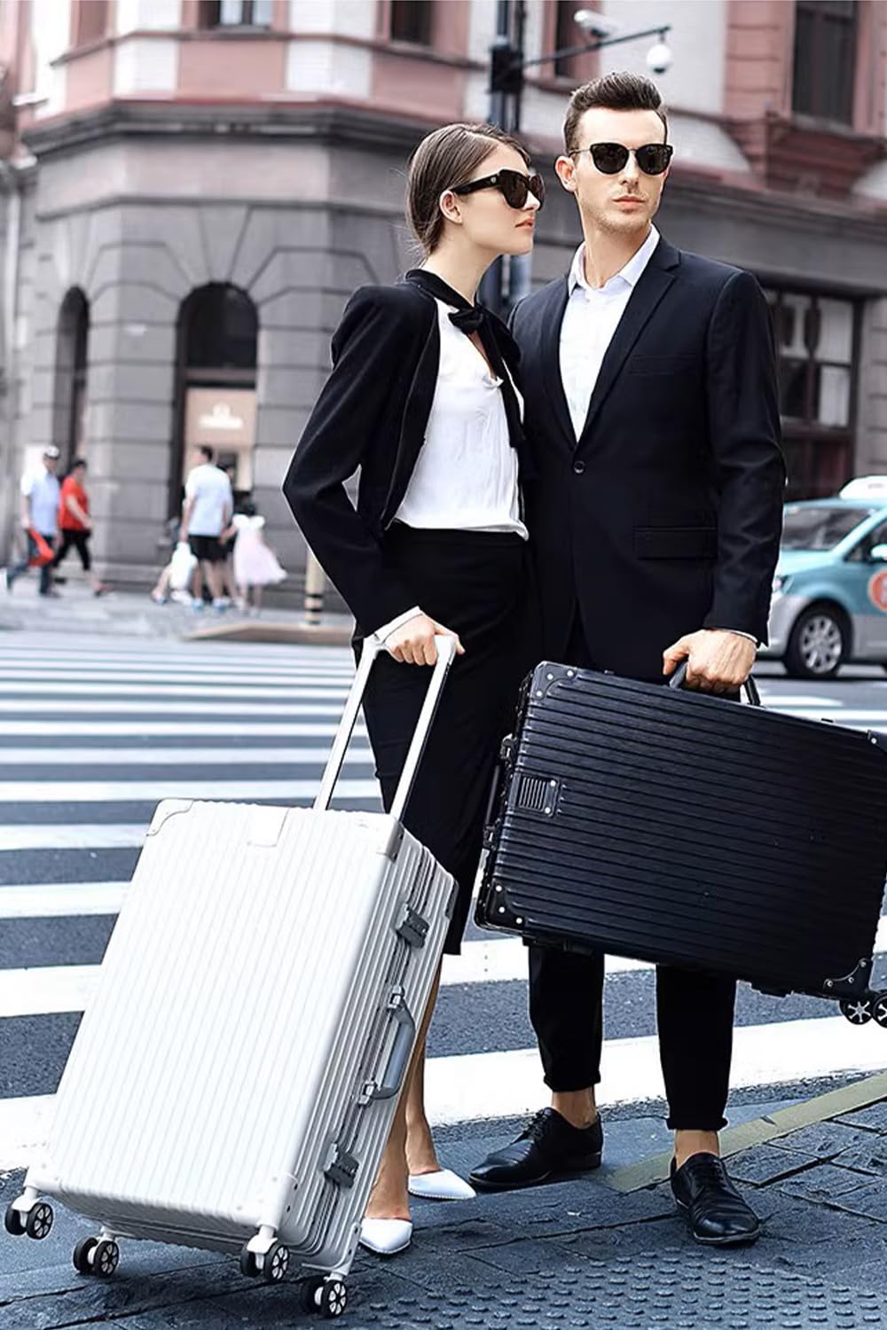 Zipperless Aluminum Frame 20 Inch Carry On Suitcase H3910