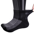 Bamboo Viscose Diabetic Socks, Black, Size 10-13, 5 Pairs L799