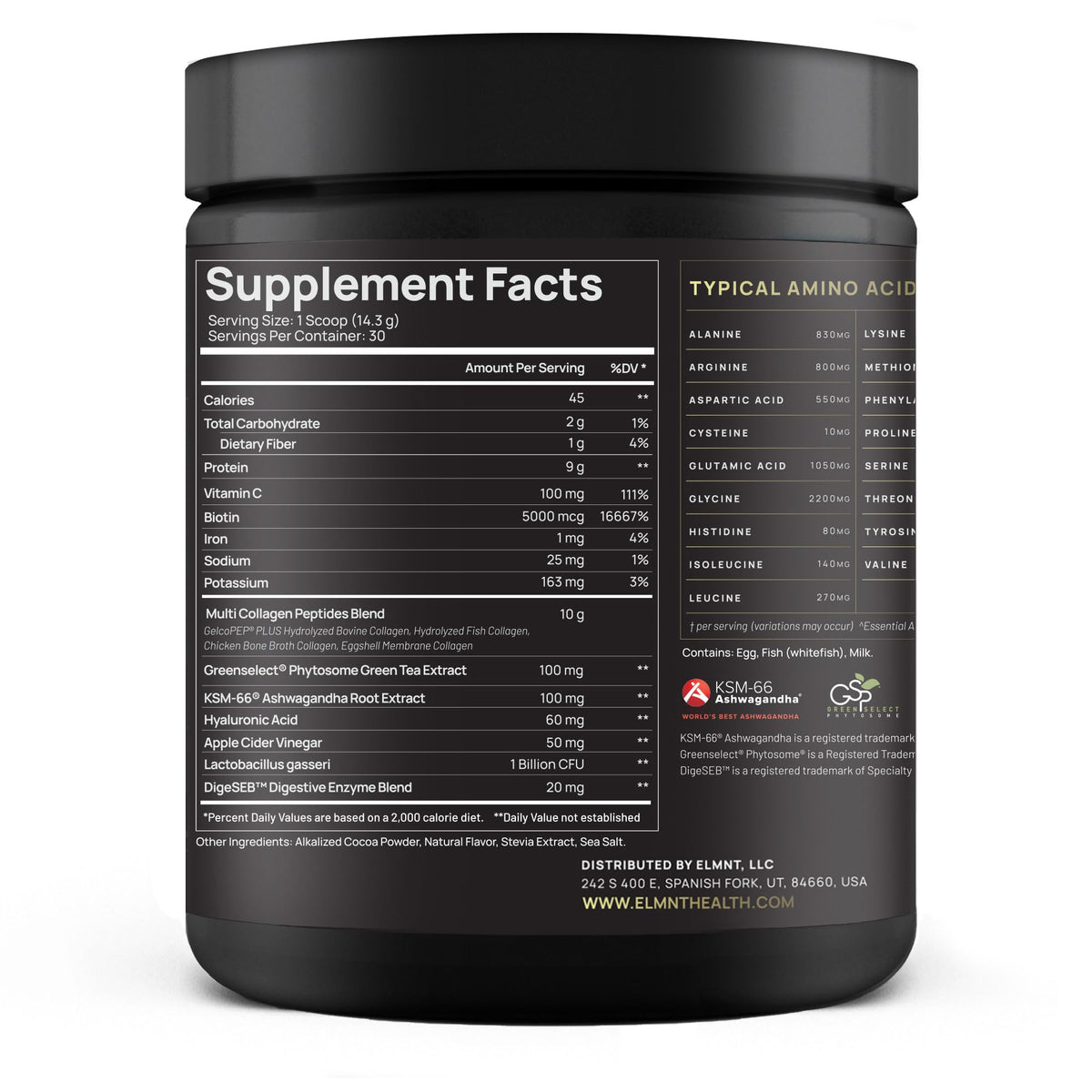 Chocolate Collagen Powder with Probiotics, Hyaluronic Acid & Biotin X2504