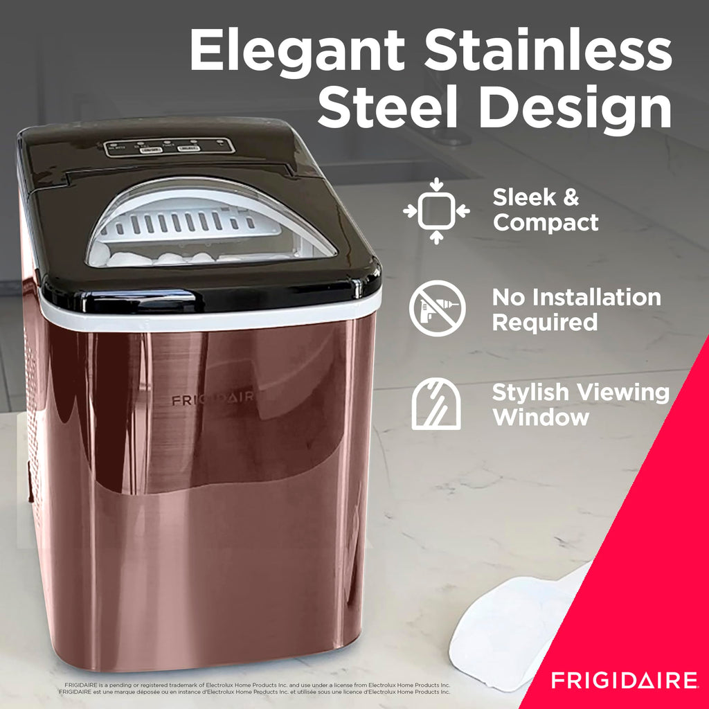 Stainless Steel Countertop Ice Maker Machine with 26 lb Capacity T72228