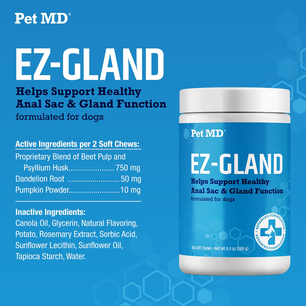 Dog Anal Gland Chews with Pumpkin and Fiber 60ct I369
