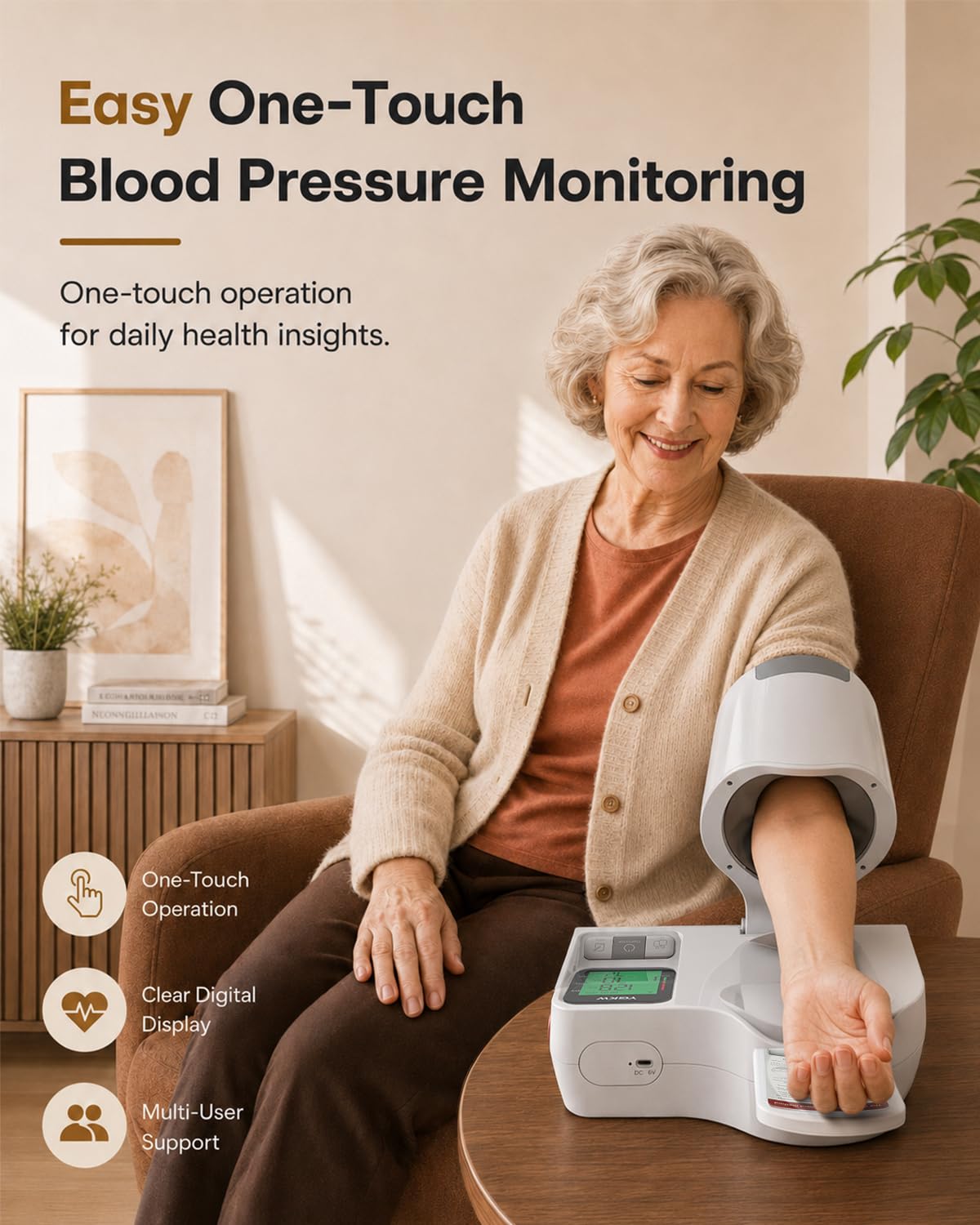 Upper Arm Blood Pressure Monitor U848415