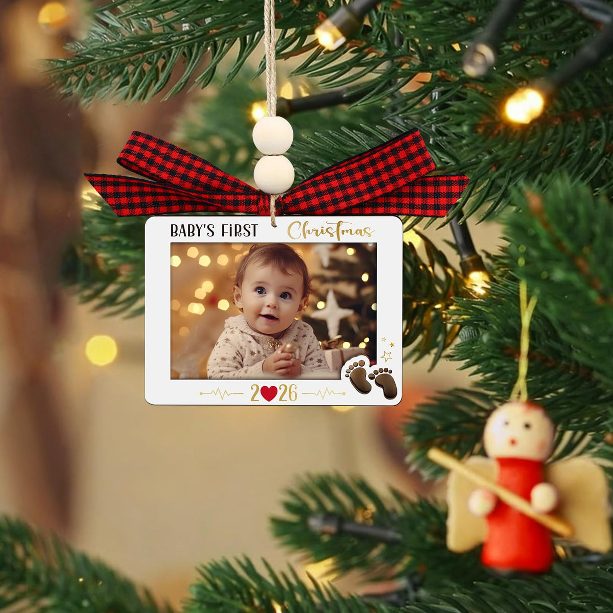 Baby's First Christmas Photo Frame Ornament X138