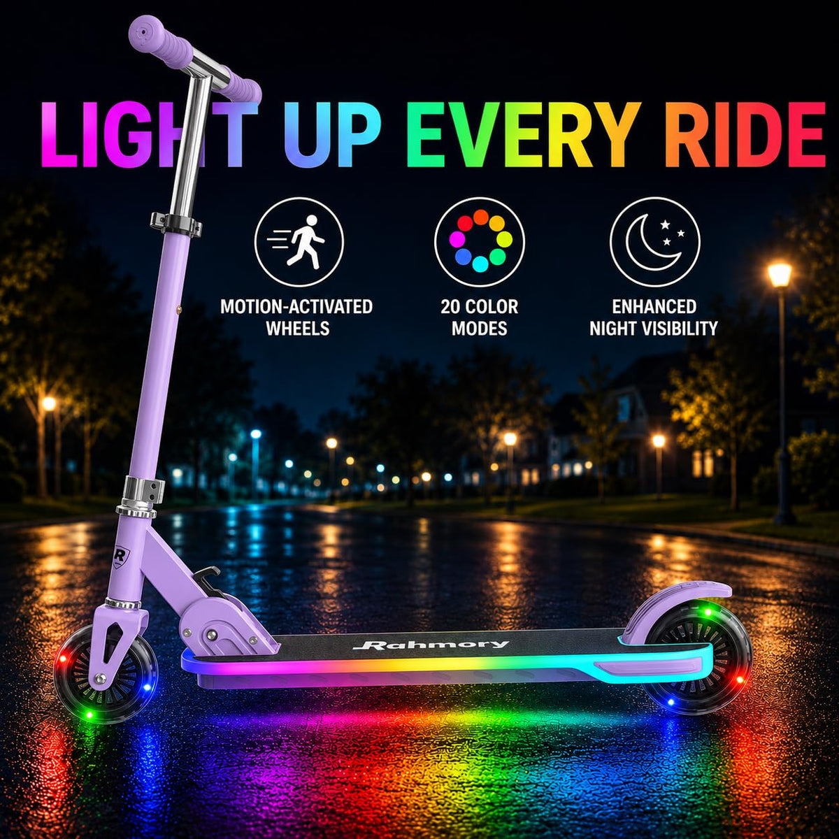 Light-Up 2 Wheel Kids Scooter K2812