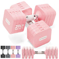 Adjustable Dumbbell Set 10LBS 20LBS 25LBS Set of 2 X91167