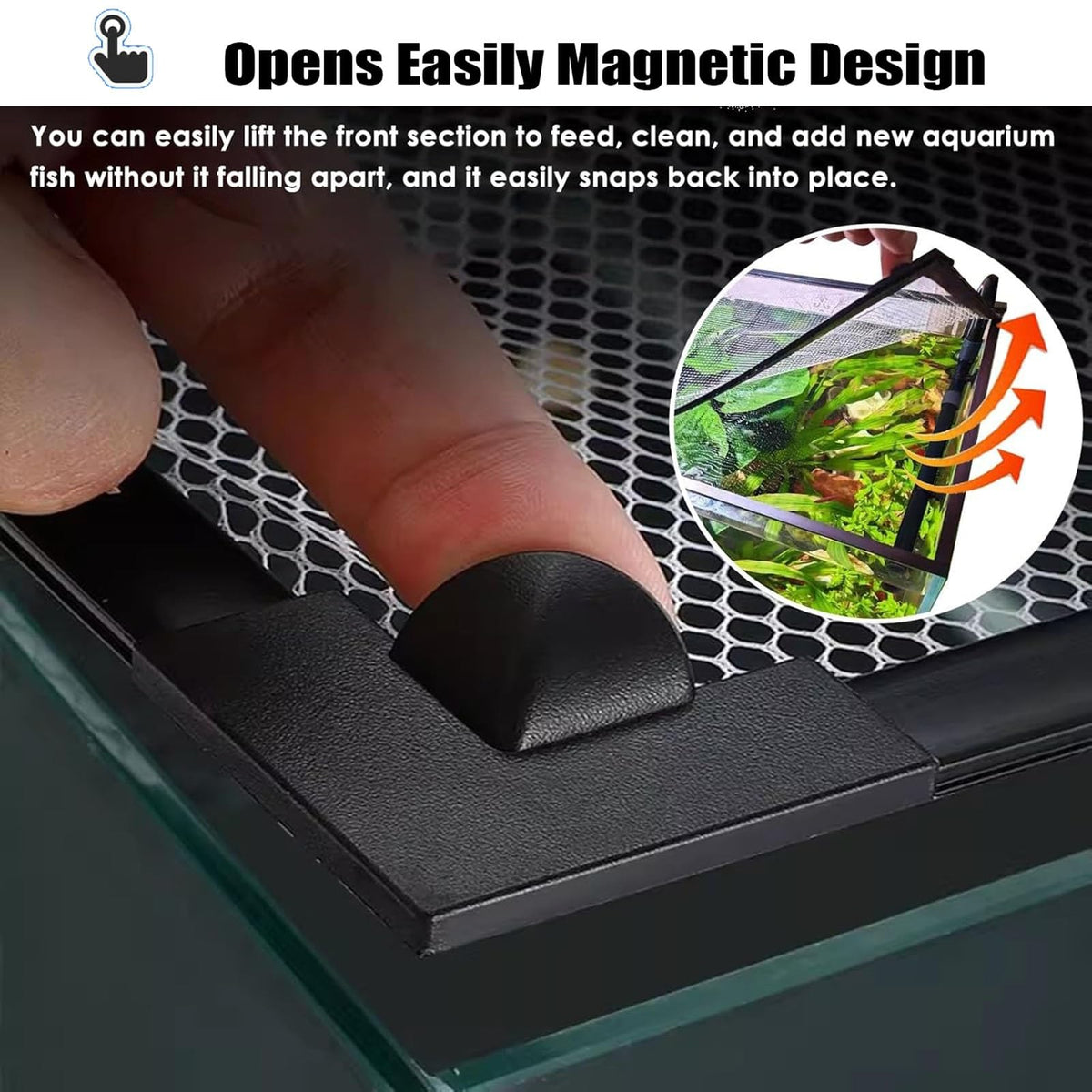 Magnetic Fish Tank Lid Cuttable Aquarium Top Cover T54818