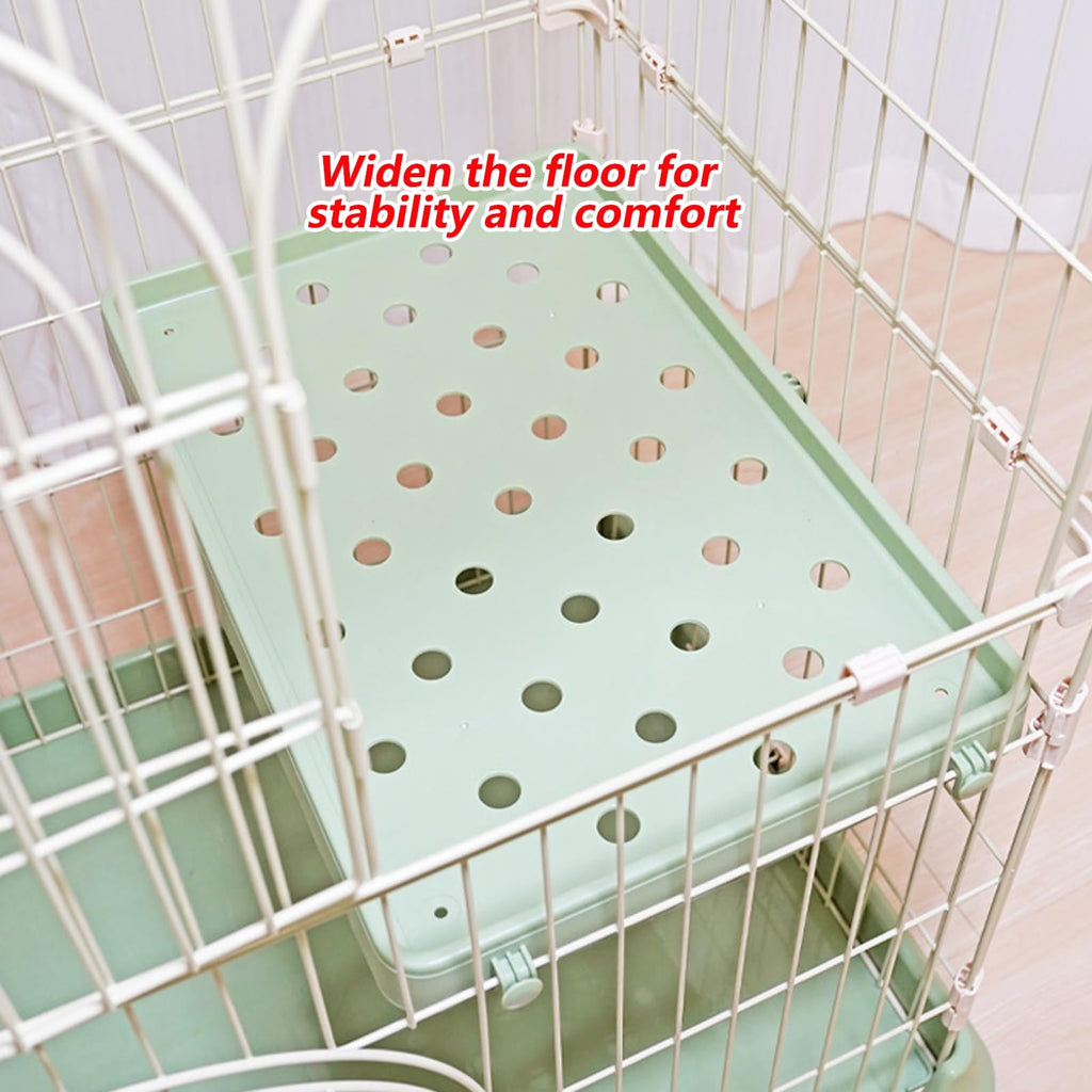 3/4-Tier Wire Cat Cage Playpen Kennel with Hammock D4810
