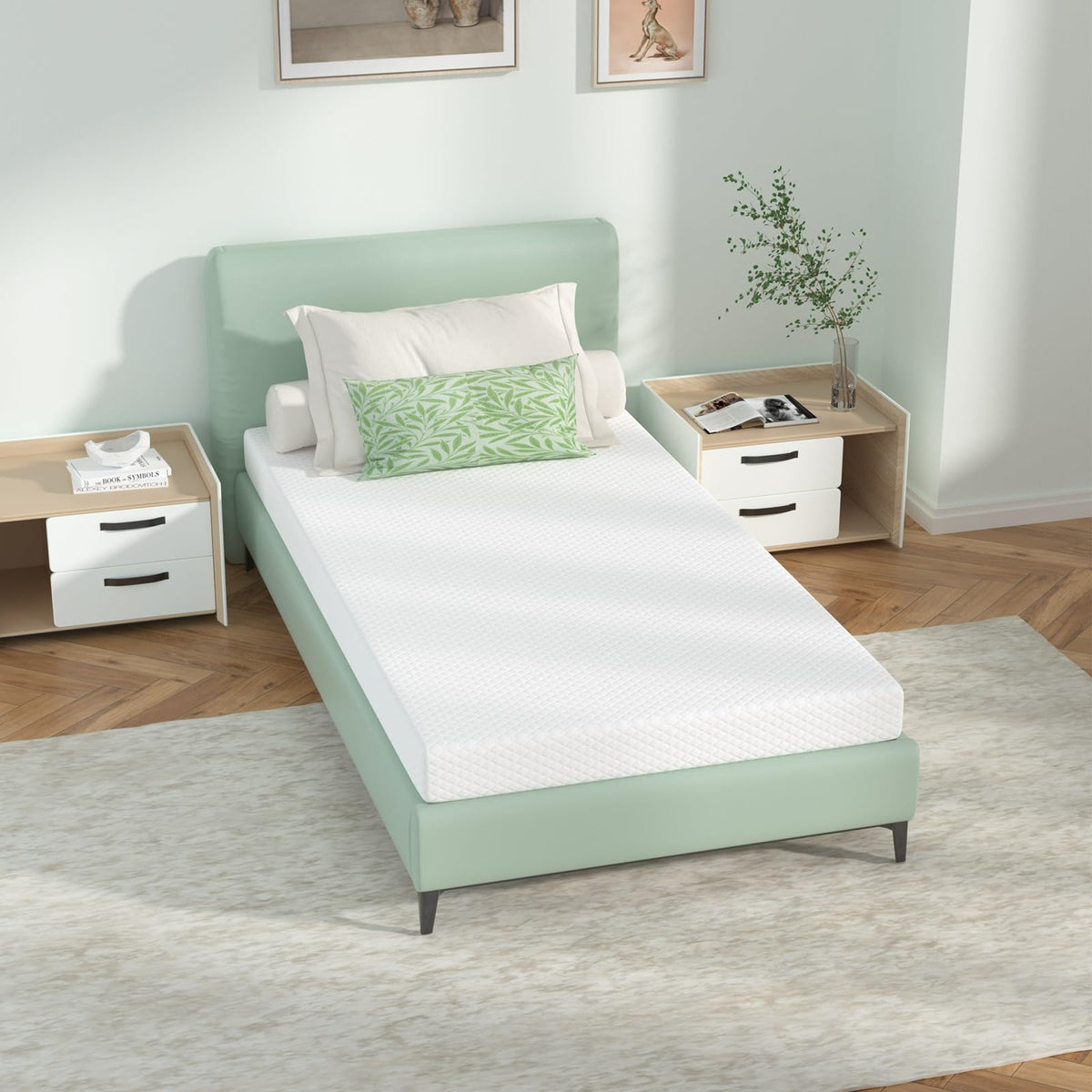 5 inch Gel Memory Foam Twin Mattress L11417