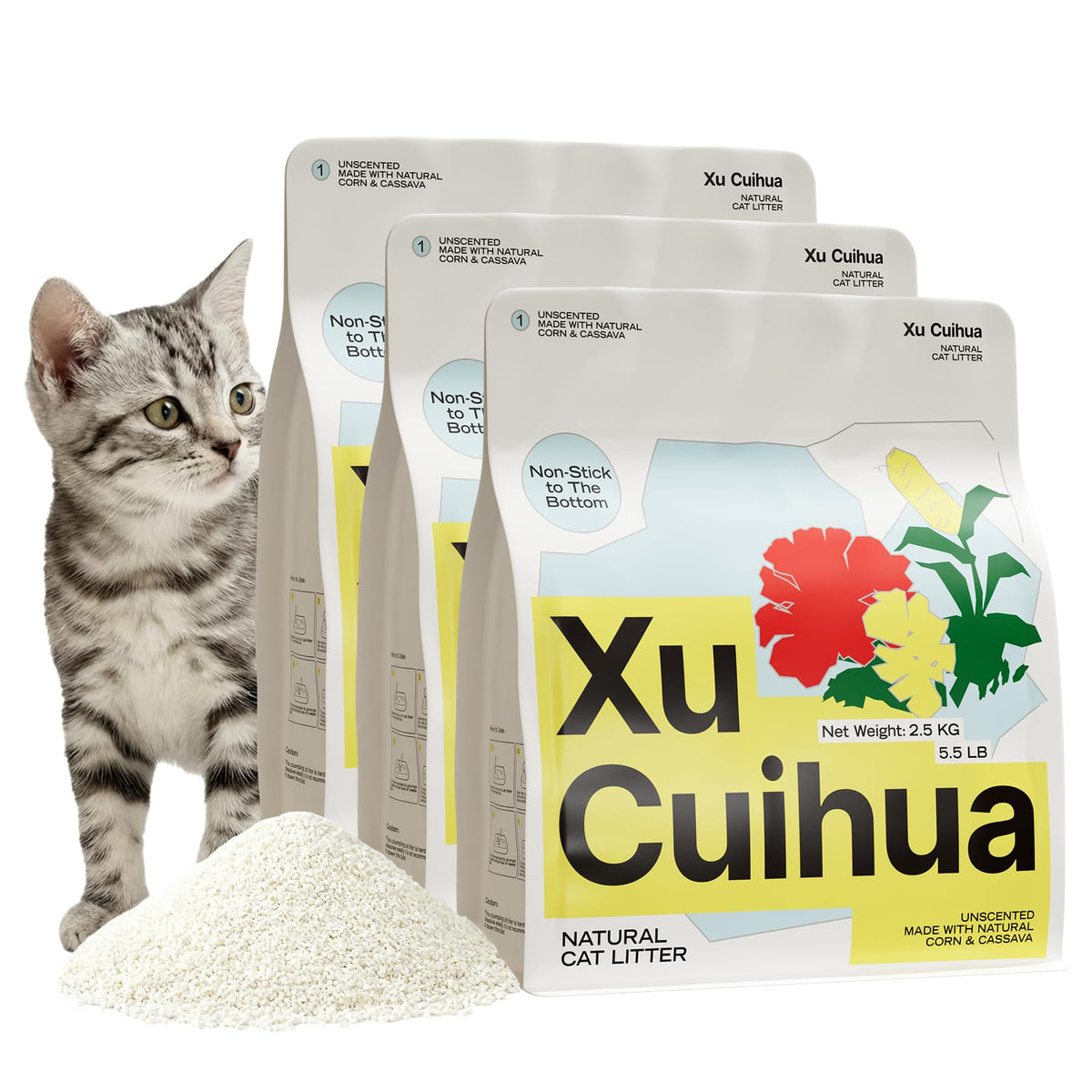 Unscented Plant-Based Clumping Cat Litter, 16.5 LB G521