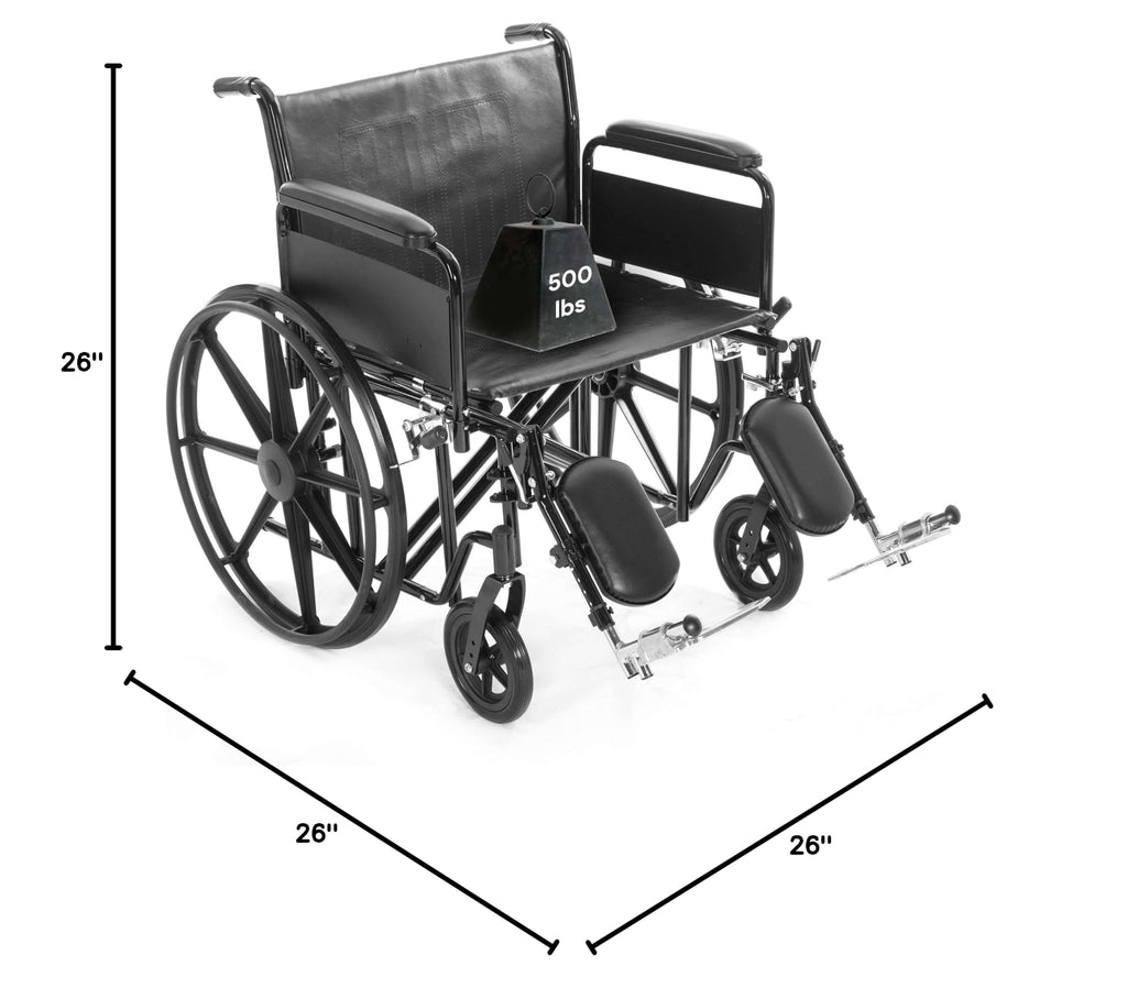 Heavy Duty Bariatric Wheelchair 700lb 28” Seat Width W247