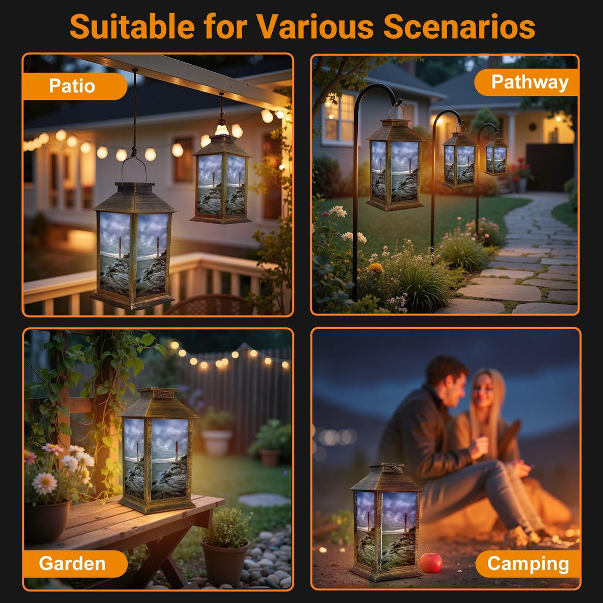Waterproof LED Solar Lantern M971