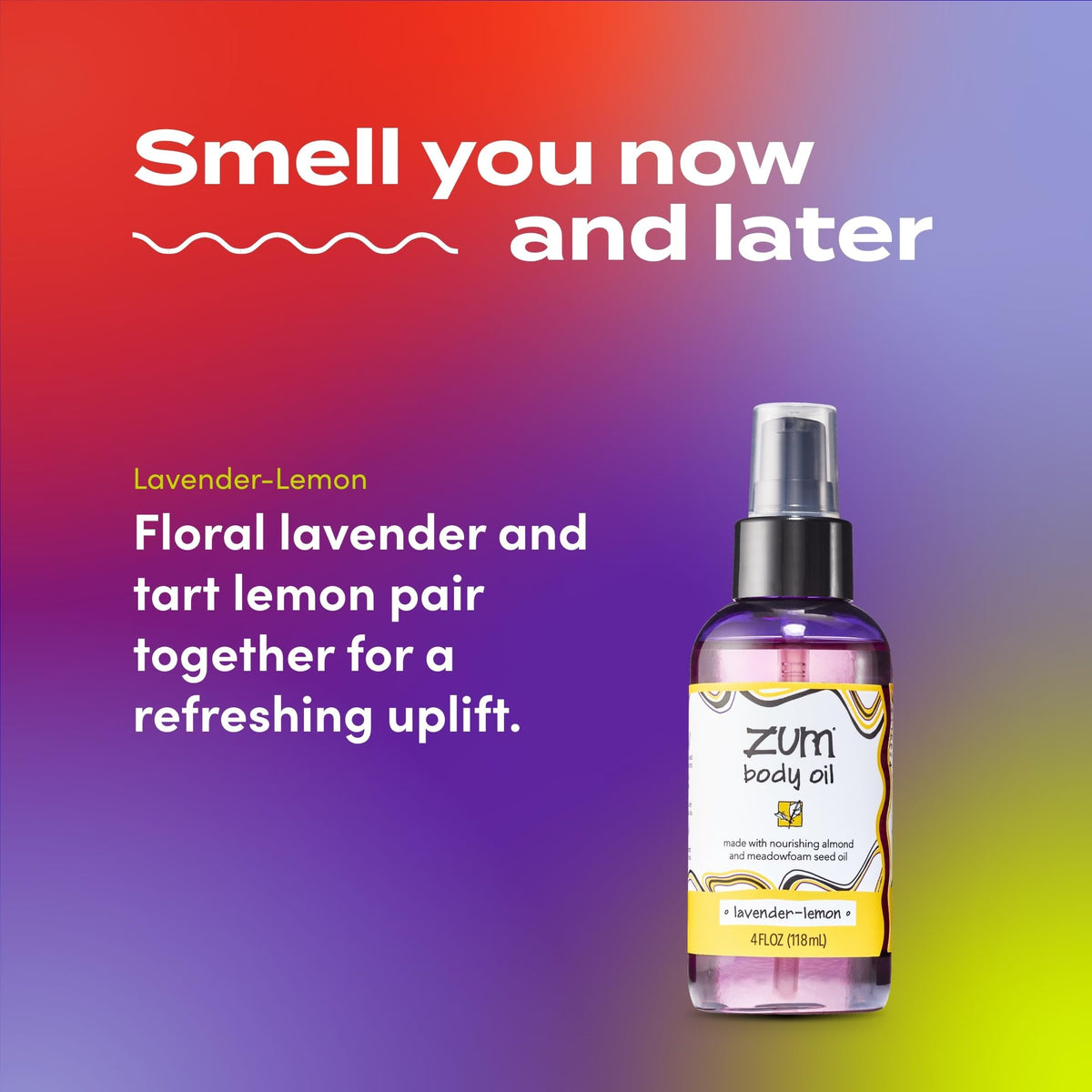 Lavender-Lemon Body & Massage Oil 4 fl oz Y807