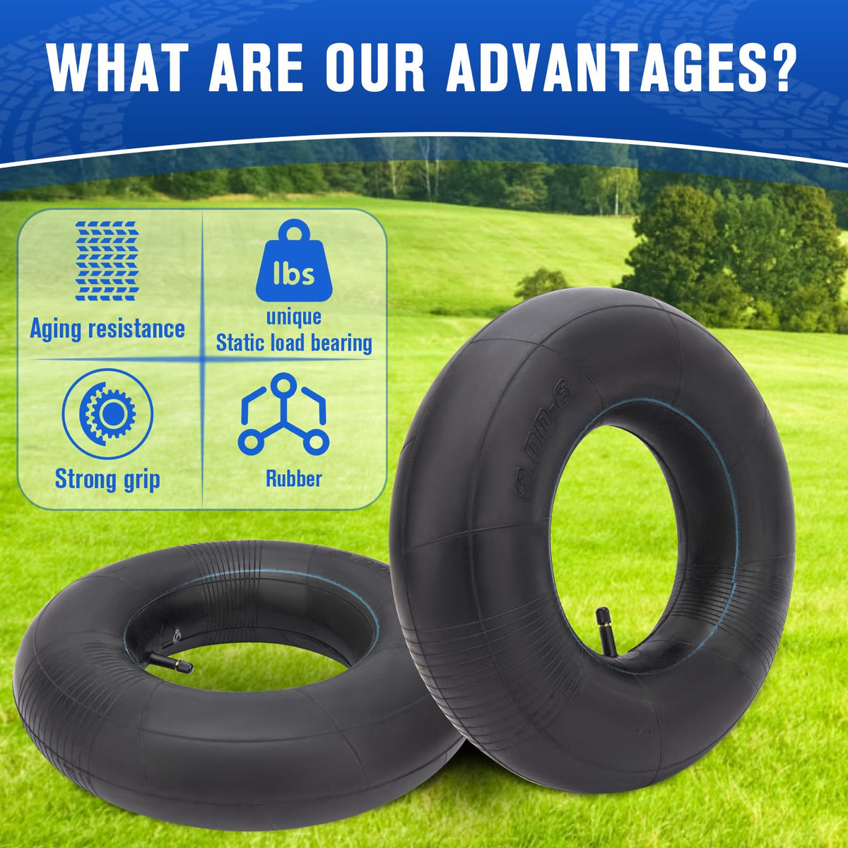 15x6.00-6 Inner Tubes with TR-13 Straight Valve Stem U356175