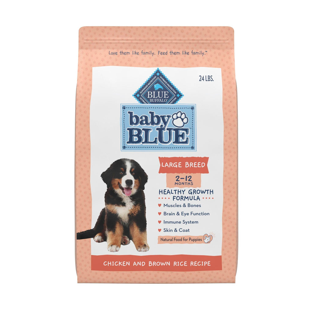 Large Breed Puppy Dry Dog Food Chicken and Brown Rice 24-lb Bag M638440