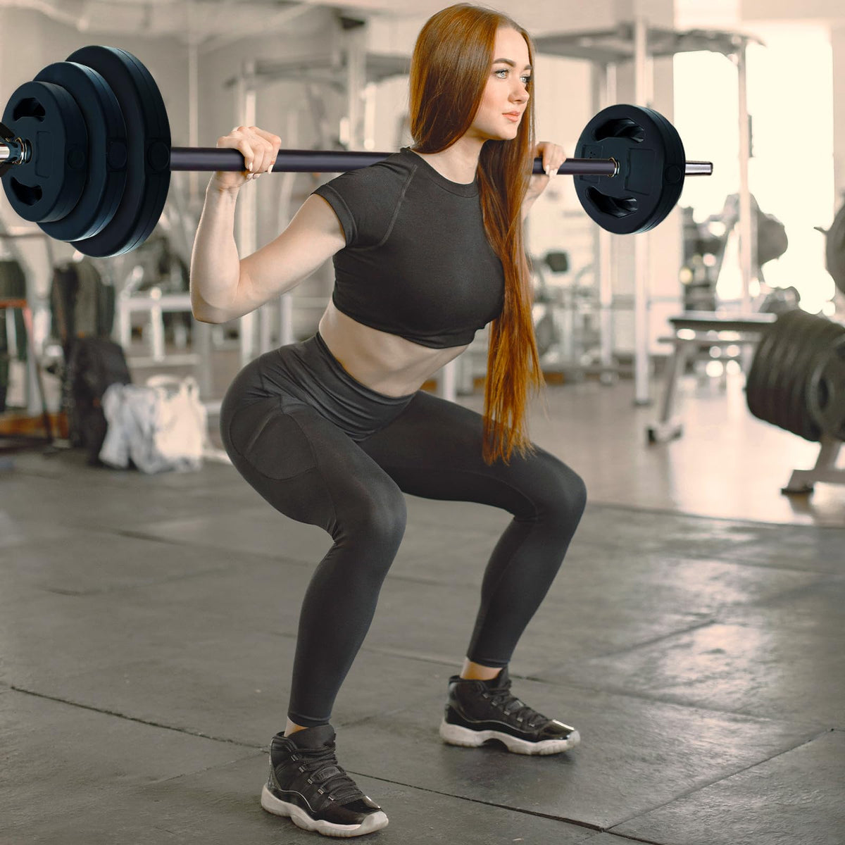 Adjustable Barbell Weight Set Q312