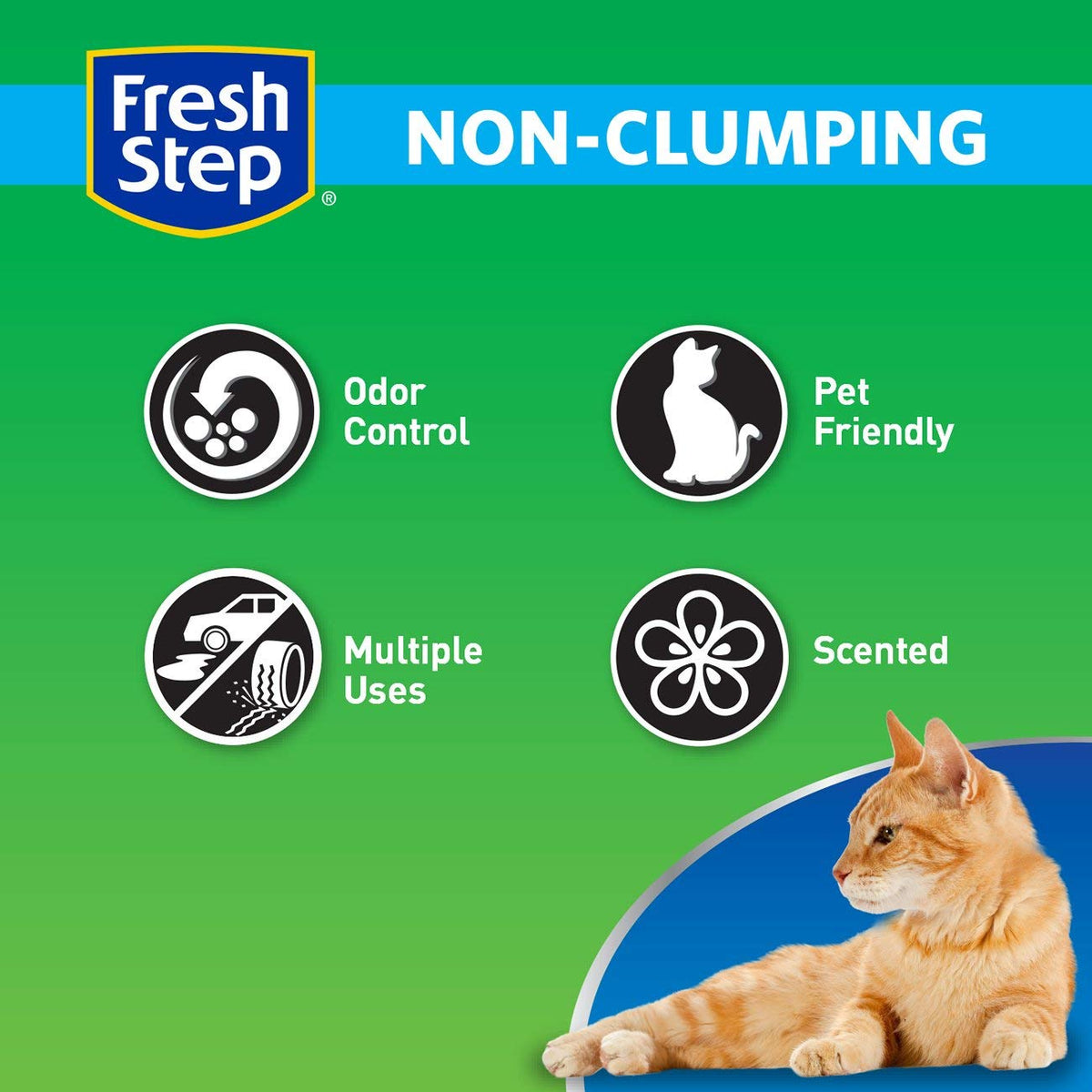 Non Clumping Cat Litter With 7-Day Odor Control, 14 lb. Bag X339