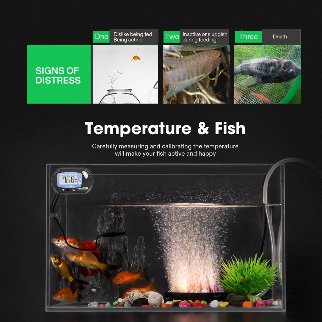 2-Pack LCD Digital Aquarium Thermometer Q78441