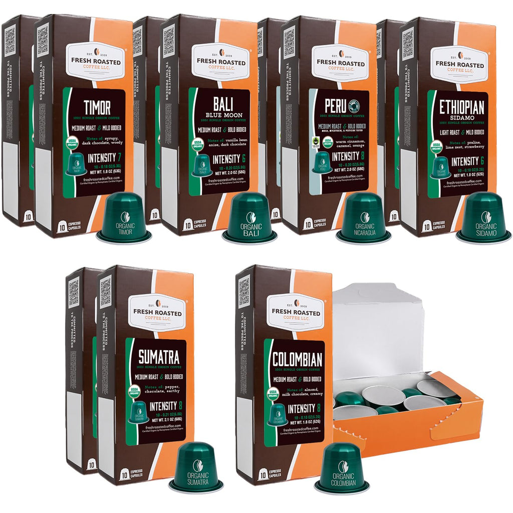 Organic Espresso Capsules for Nespresso OriginalLine, 120 Aluminum Capsules N7515