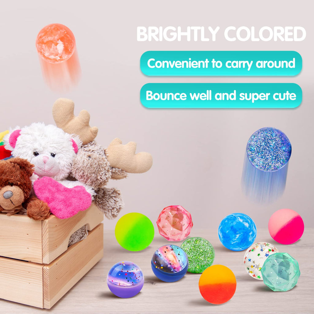 24 Pieces Bouncy Balls 32mm 6 Styles F448