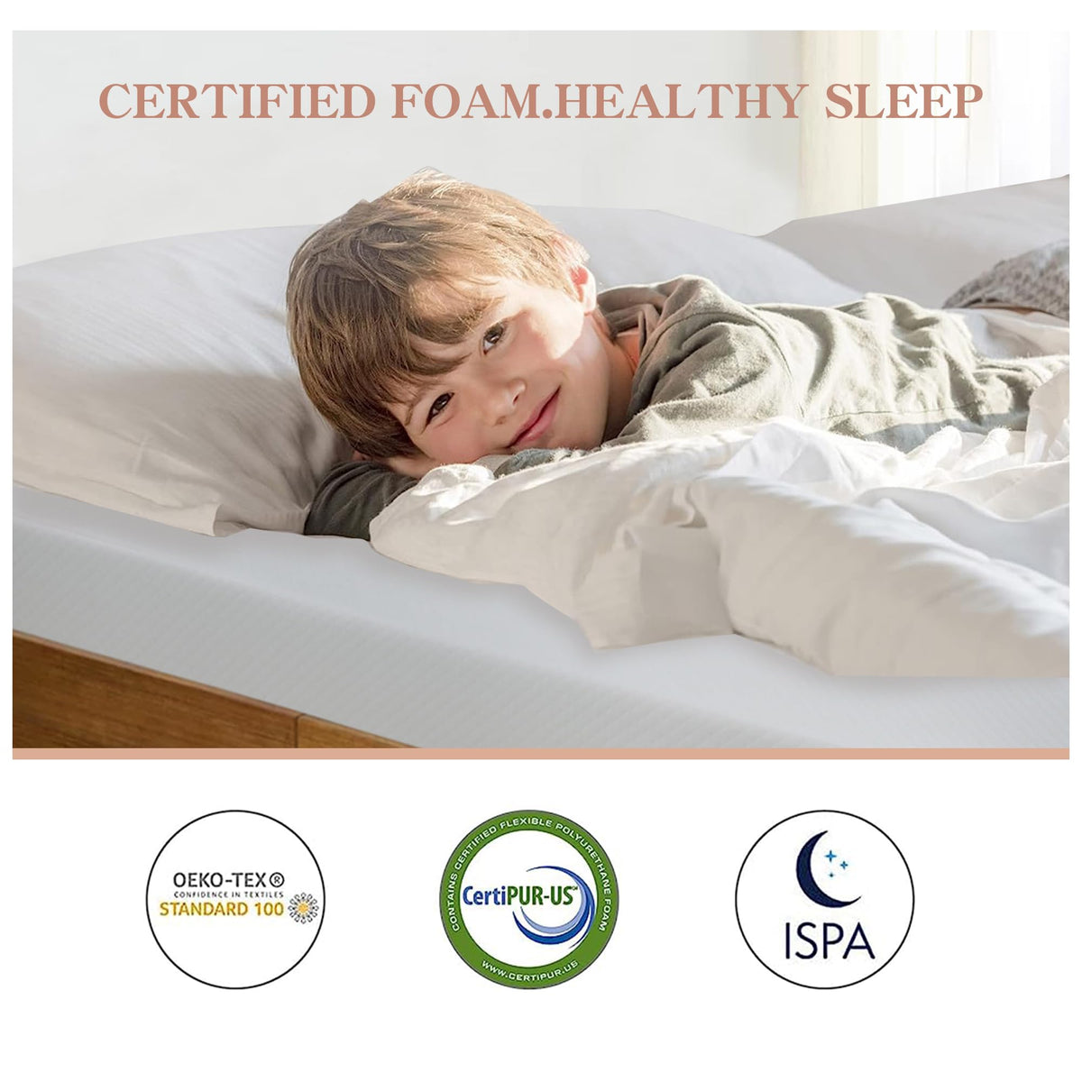 5 inch Gel Memory Foam Twin Mattress L11417