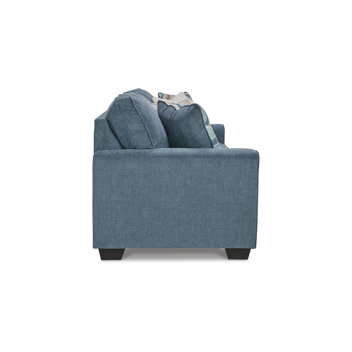 Blue Chenille 3 Seater Couch O37937