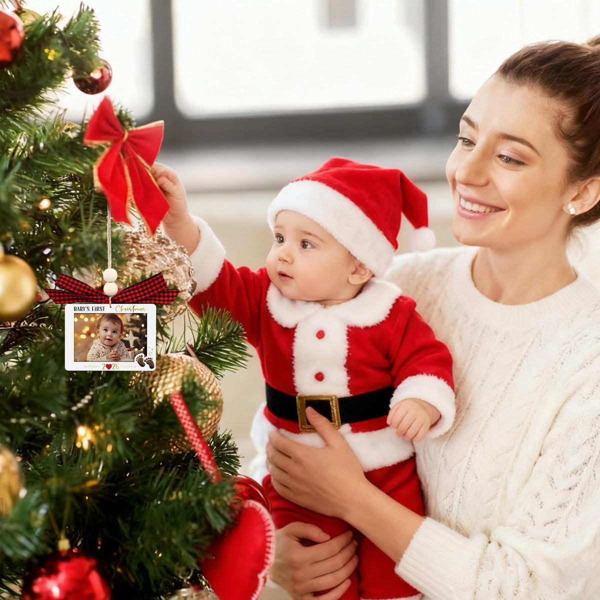 Baby's First Christmas Photo Frame Ornament X138