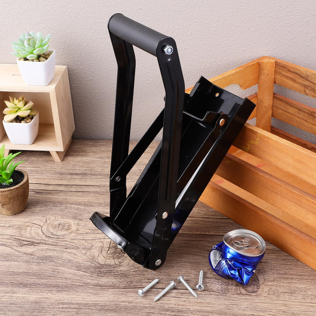 Black Heavy Duty Wall Mounted Can Crusher K887