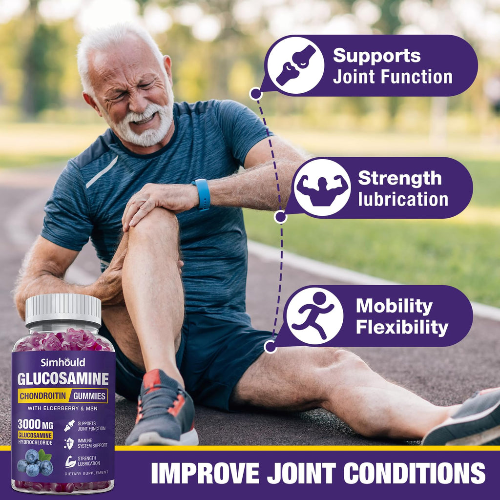 Glucosamine Chondroitin Gummies with MSM & Elderberry V3745