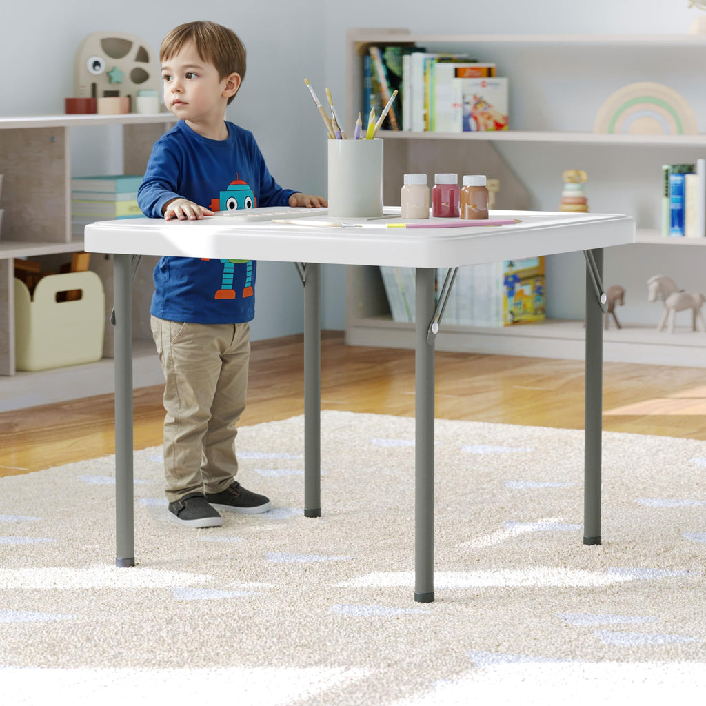 Kids 24x24 in Plastic Locking Folding Table R724