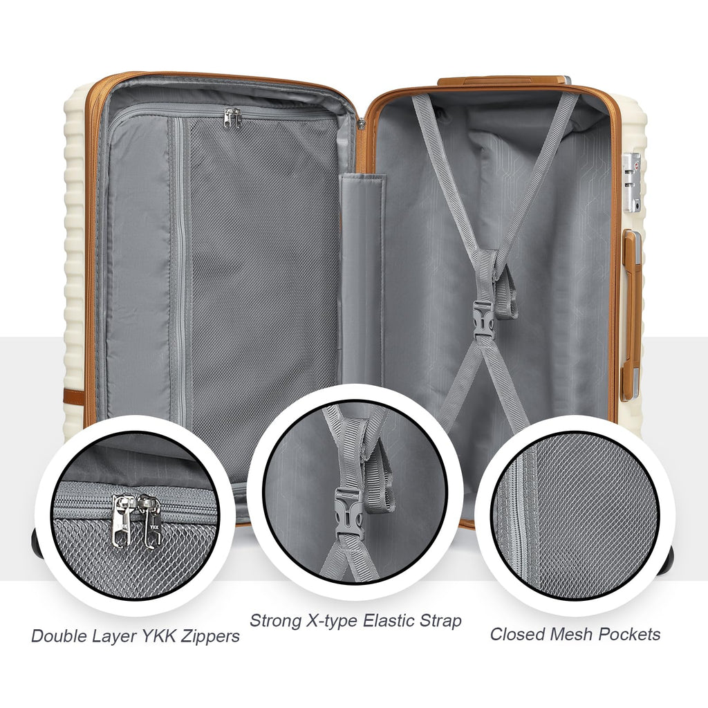 20 Inch Expandable Spinner Wheel Hard Shell Luggage Set with TSA Lock A694