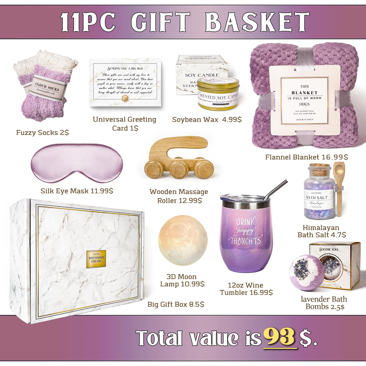11 Pc Gift Baskets A40091